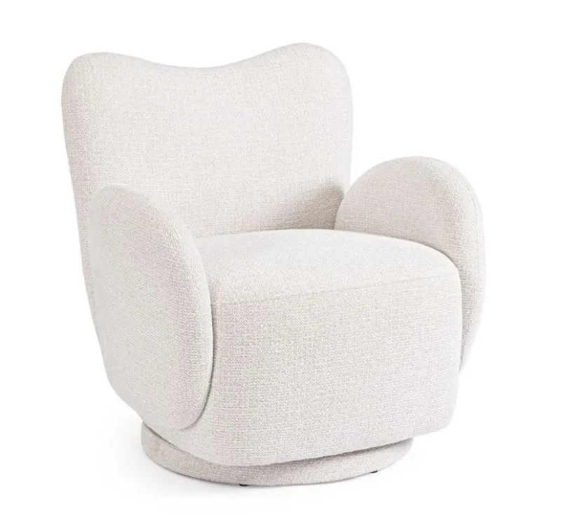 Discount Bizzotto POLTRONA GIREVOLE HARPER BIANCO