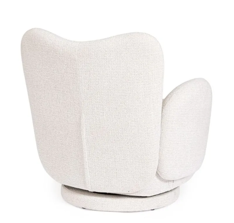 Discount Bizzotto POLTRONA GIREVOLE HARPER BIANCO