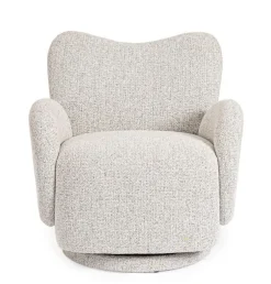 Best Bizzotto POLTRONA GIREVOLE HARPER GRIGIO CHIARO