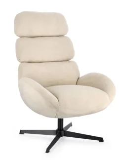 Outlet Bizzotto POLTRONA GIREVOLE VIOLANTE PERLA