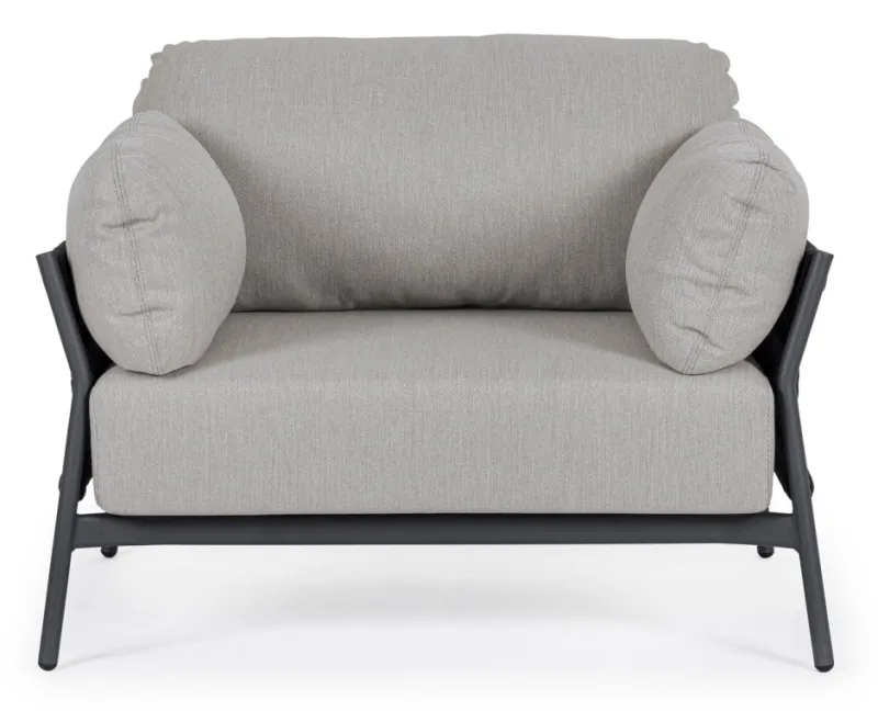 Best Bizzotto POLTRONA IN ALLUMINIO ANTRACITE QS22/GRAPHITE- PARDIS