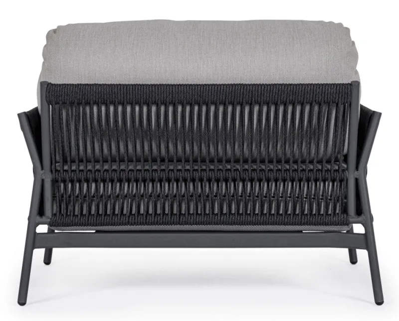 Best Bizzotto POLTRONA IN ALLUMINIO ANTRACITE QS22/GRAPHITE- PARDIS