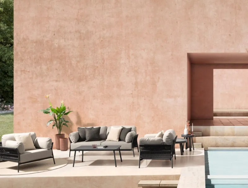 Best Bizzotto POLTRONA IN ALLUMINIO ANTRACITE QS22/GRAPHITE- PARDIS