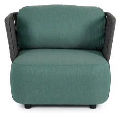 Bizzotto POLTRONA IN ALLUMINIO ANTRACITE - PALMER