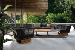 Clearance Bizzotto POLTRONA IN CORDA PER ESTERNO - XYLIA DARK