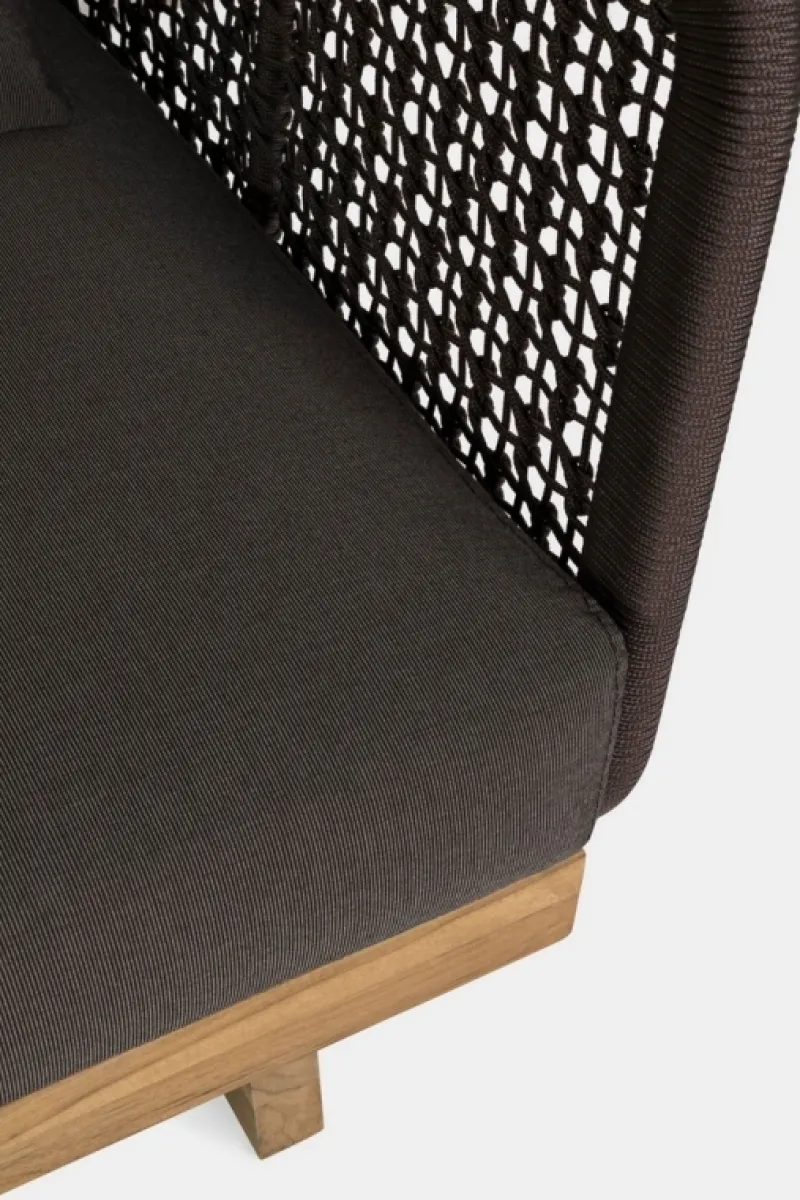 Clearance Bizzotto POLTRONA IN CORDA PER ESTERNO - XYLIA DARK