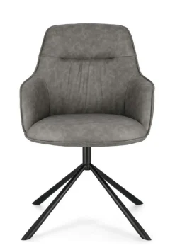 Hot Bizzotto POLTRONA IN ECOPELLE GRIGIA - GRANT