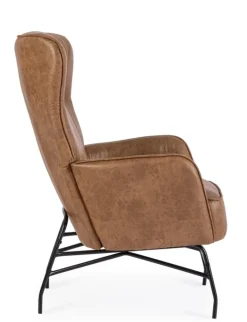 New Bizzotto POLTRONA IN ECOPELLE MARRONE - NASIRA