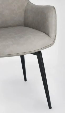 Bizzotto POLTRONA IN ECOPELLE TORTORA - LAWRENCE