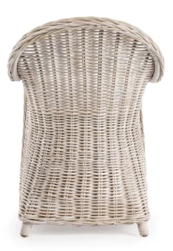 Online Bizzotto POLTRONA IN FIBRE NATURALI BIANCA - MARTIN NEW