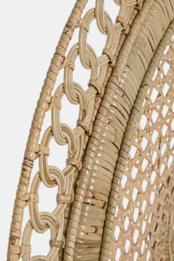 Clearance Bizzotto POLTRONA IN FIBRE NATURALI SFODERABILE NATURALE - PEACOCK