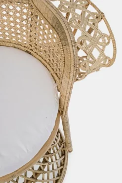 Clearance Bizzotto POLTRONA IN FIBRE NATURALI SFODERABILE NATURALE - PEACOCK