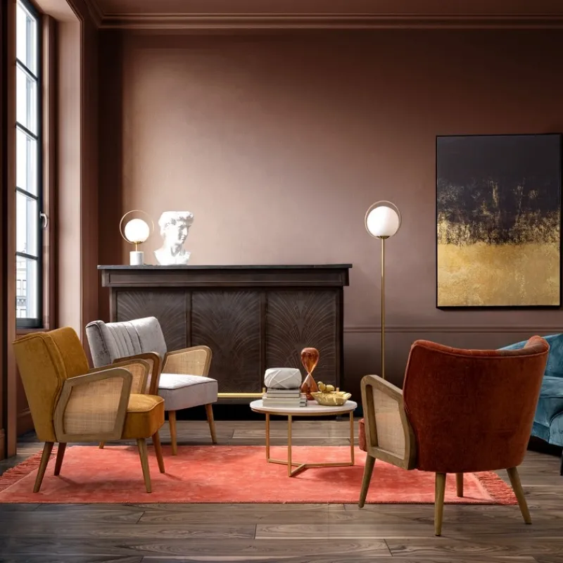 Bizzotto POLTRONA IN LEGNO SENAPE - VIRNA