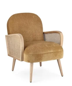 Online Bizzotto POLTRONA IN LEGNO SENAPE - DALIDA