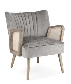 Outlet Bizzotto POLTRONA IN LEGNO SILVER - VIRNA