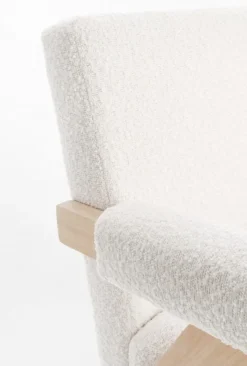 Bizzotto POLTRONA IN TESSUTO AVORIO - FAIZA