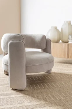 Best Bizzotto POLTRONA IN TESSUTO BEIGE - AISHA