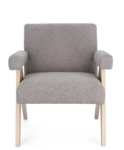 Outlet Bizzotto POLTRONA IN TESSUTO TORTORA - FAIZA