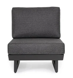 Clearance Bizzotto POLTRONA MODULARE IN ALLUMINIO ANTRACITE WG21 - INFINITY