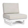 New Bizzotto POLTRONA MODULARE IN ALLUMINIO BIANCO WG20 - INFINITY