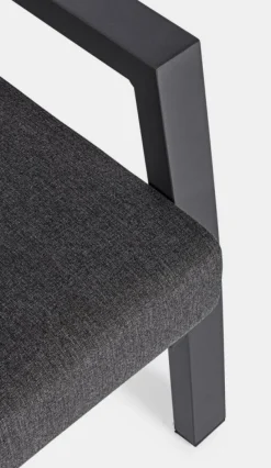 Online Bizzotto POLTRONA RECLINABILE IN ALLUMINIO ANTRACITE JX55 - KLEDI