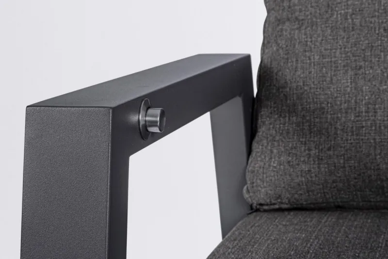 Online Bizzotto POLTRONA RECLINABILE IN ALLUMINIO ANTRACITE JX55 - KLEDI