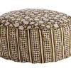 Clearance Bizzotto POUF CALAIS NERO C-TULIPANO-ROMBO D65X25