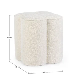 Hot Bizzotto POUF EFFETTO BOUCLE' NATURALE - COINTA
