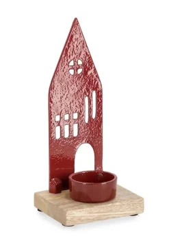 Best Bizzotto P.TEALIGHT 1P CORNWALL CASA ROSSO H19