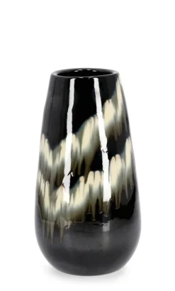 Discount Bizzotto P.VASO COIRA SVASATO NERO MELANGE H48