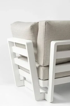 Best Bizzotto SALOTTO ANGOLARE IN ALLUMINIO BIANCO WG20 - INFINITY