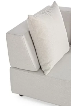 Best Bizzotto SALOTTO ANGOLARE IN TESSUTO PER ESTERNO COLOR SABBIA - PIPER