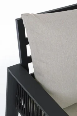 Clearance Bizzotto SALOTTO IN ALLUMINIO ANTRACITE LH32 - CAPTIVA