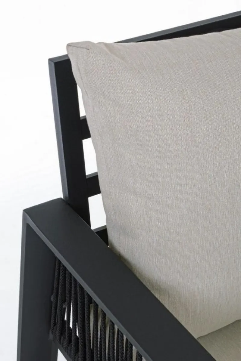 Clearance Bizzotto SALOTTO IN ALLUMINIO ANTRACITE LH32 - CAPTIVA