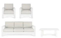 New Bizzotto SALOTTO IN ALLUMINIO BIANCO YK11 - BALTIC