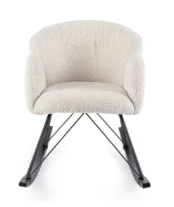 New Bizzotto SEDIA A DONDOLO EFFETTO BOUCLE' NATURALE - SIBILLA