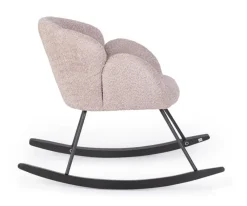 Discount Bizzotto SEDIA A DONDOLO EFFETTO BOUCLE' ROSA ANTICO - SIBILLA