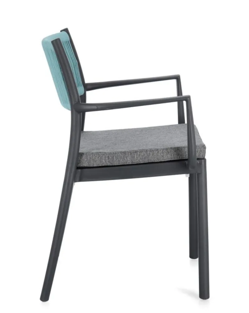 Best Bizzotto SEDIA C-BR C-C ALVIN ANTRACITE/AVIO