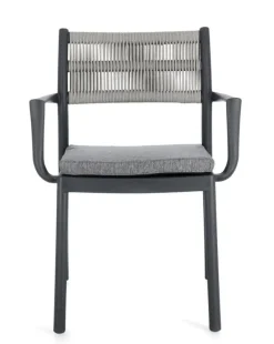 Outlet Bizzotto SEDIA C-BR C-C ALVIN ANTRACITE/GRIGIO CH