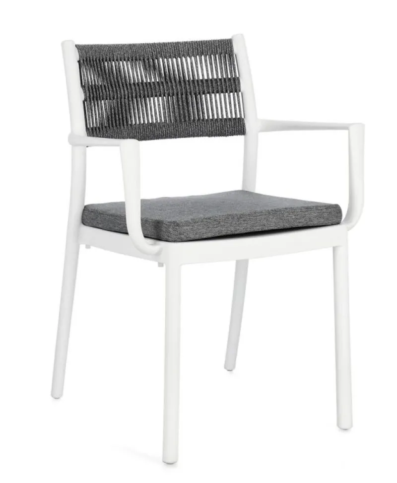 Sale Bizzotto SEDIA C-BR C-C ALVIN BIANCO/GRIGIO SCURO
