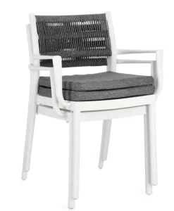 Sale Bizzotto SEDIA C-BR C-C ALVIN BIANCO/GRIGIO SCURO