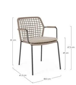 Best Bizzotto SEDIA C-BR C-C CANAR ANTRACITE