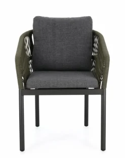 Outlet Bizzotto SEDIA C-BR C-C GALDANA ANTRACITE/VERDE
