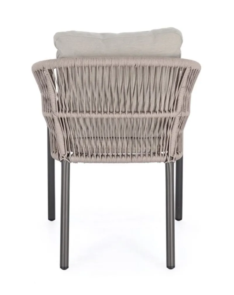 Bizzotto SEDIA C-BR C-C GALDANA ANTRACITE/KHAKI