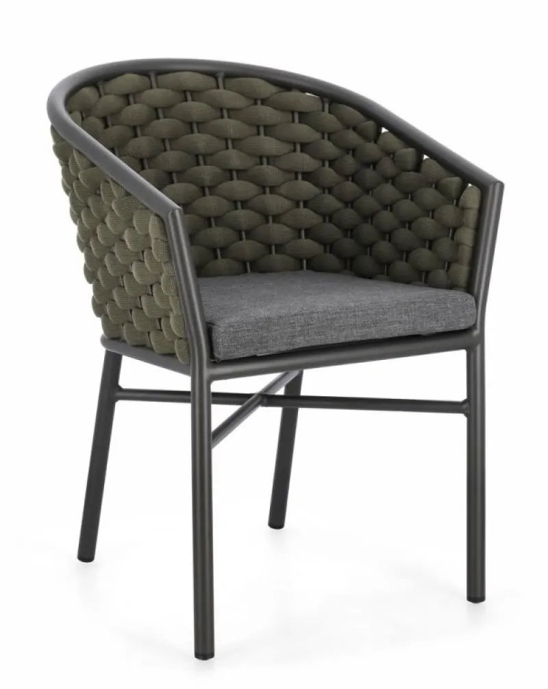 Online Bizzotto SEDIA C-BR C-C MARGALIDA ANTRACITE/VERDE