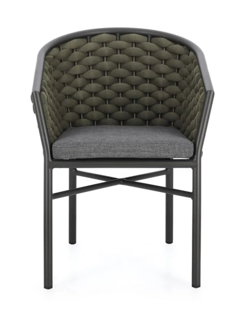 Online Bizzotto SEDIA C-BR C-C MARGALIDA ANTRACITE/VERDE