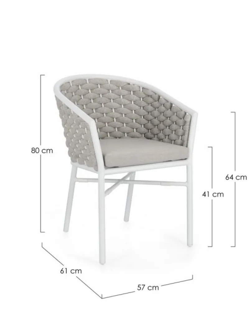 Bizzotto SEDIA C-BR C-C MARGALIDA BIANCO