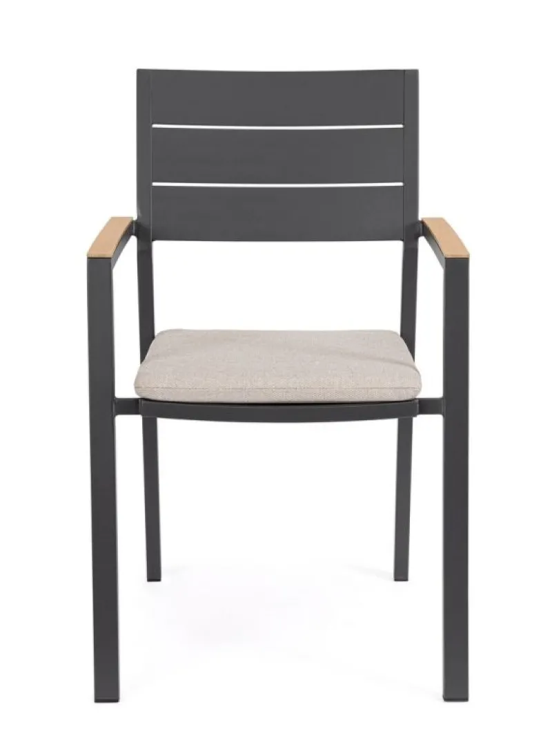 Clearance Bizzotto SEDIA C-BR C-C ZELMAR ANTRACITE YK13