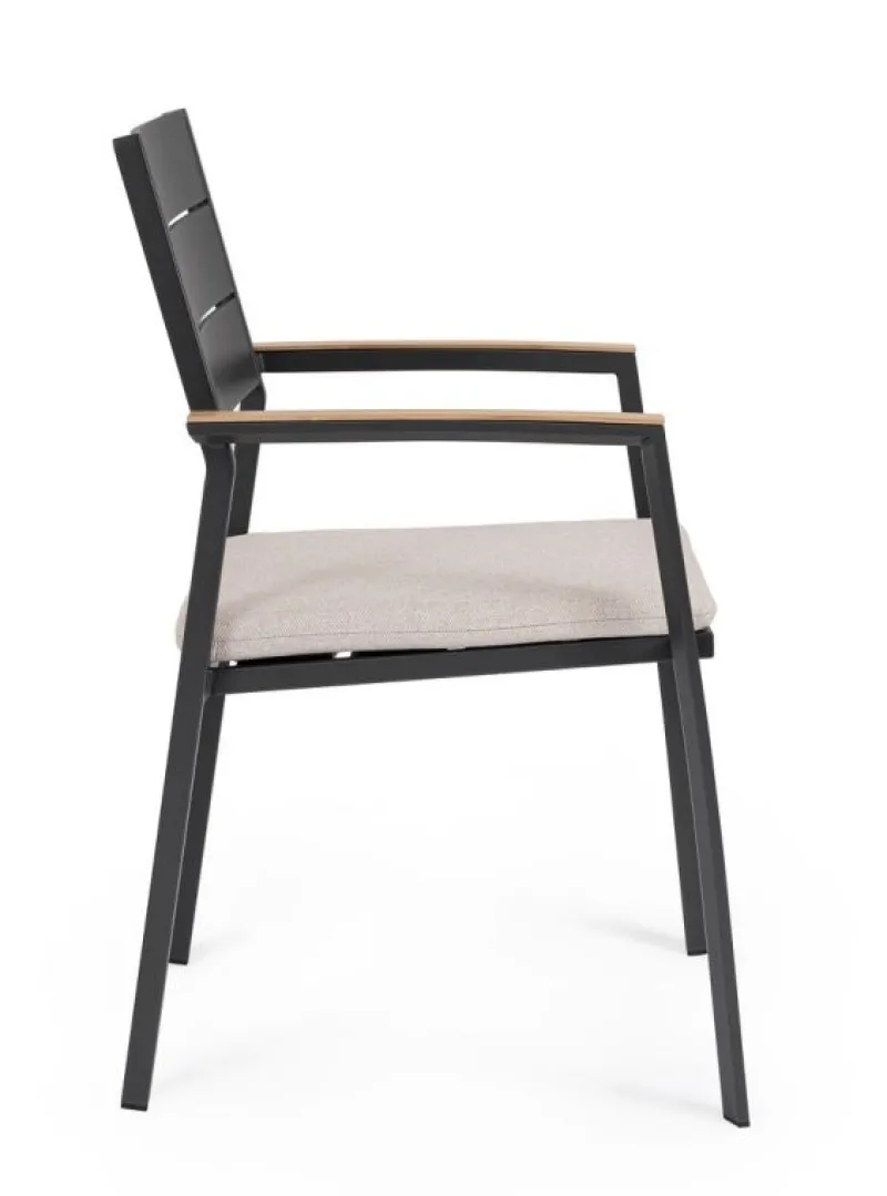 Clearance Bizzotto SEDIA C-BR C-C ZELMAR ANTRACITE YK13