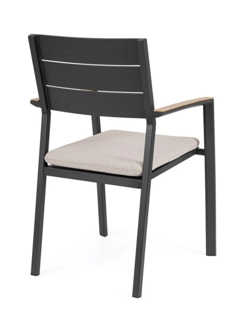 Clearance Bizzotto SEDIA C-BR C-C ZELMAR ANTRACITE YK13